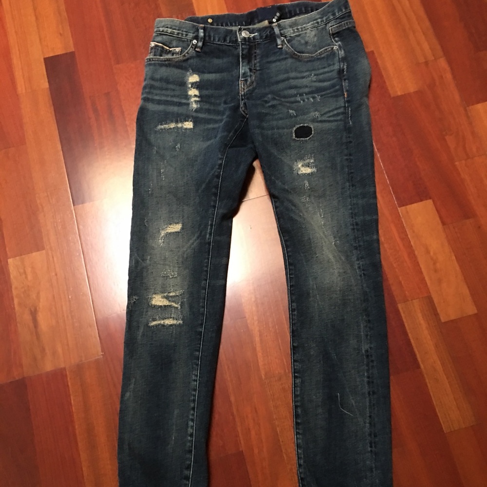 ERNEST SEWN ASTOR SLOUCHY SKINNY JEANS